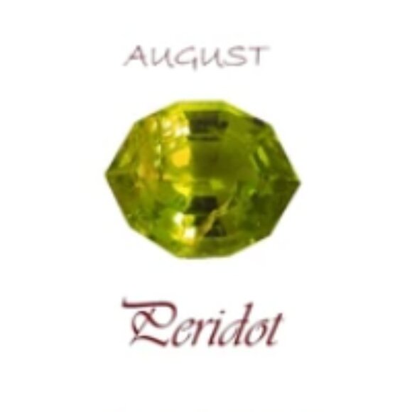 AVON VTG Gold-Tone Teddy Bear Lapel Pin with Heart-Shaped Birthstone (August) - Picture 10 of 10